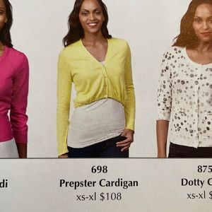 CAbi Prepster Cardigan #698 M